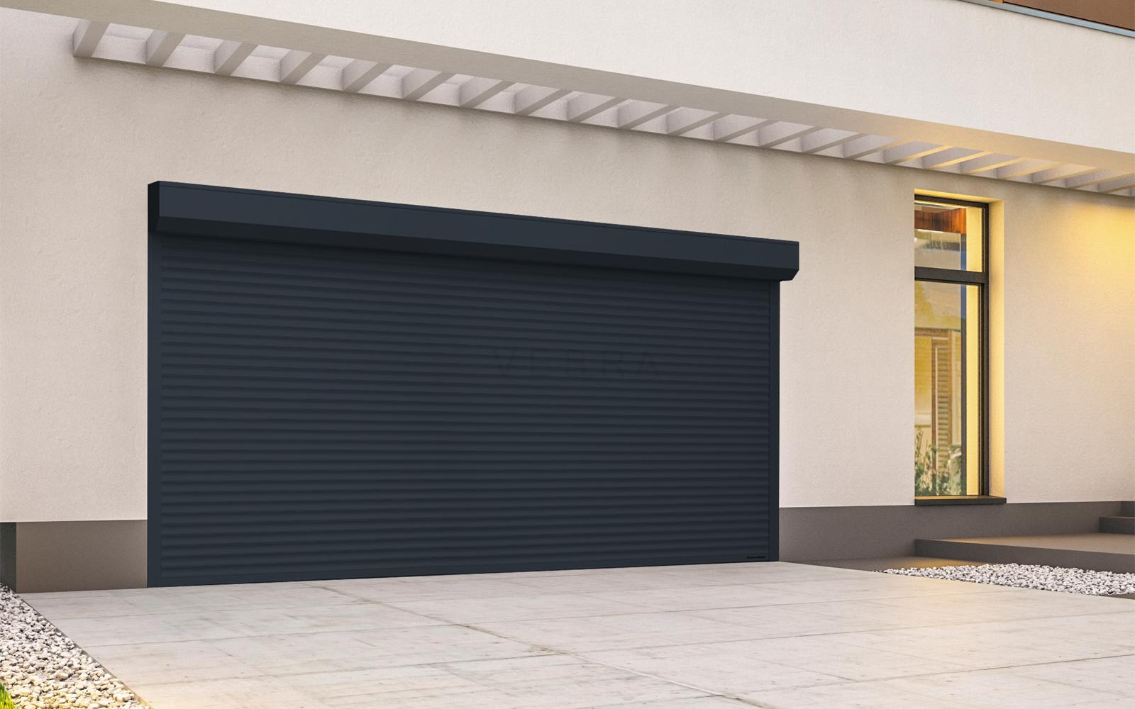 Rolovací garážová vrata RH 77 - 6005_Zelená,  š 2500 x v 2150 mm