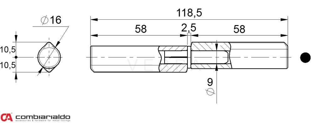 Pant navařovací dvoudílný 120 mm