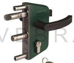 Zámek GARDEN GATE pro zahradní branky. Pro jekl 40 mm - RAL 9005 černá
