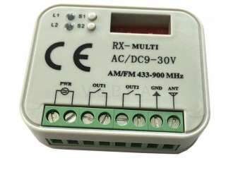 RX MULTI - univerzální přijímač pro 433-900Mhz
