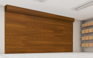 Rolovací garážová vrata PA52 - Zlatý dub, š 2500 x v 2150 mm