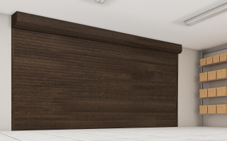 Rolovací garážová vrata PA52 - Ořech, š 2500 x v 2150 mm