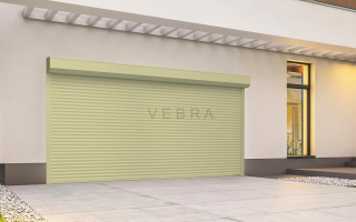Rolovací garážová vrata RH 77 - 1014_Slonová kost,  š 2500 x v 2150 mm