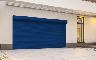 Rolovací garážová vrata RH 77 - 5010_Modrá,  š 2500 x v 2150 mm