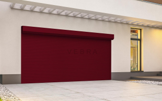 Rolovací garážová vrata RH 77 - 3004_Purpurová,  š 2500 x v 2150 mm