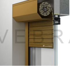 Venkovní hliníková roleta s motorem 1300 x 1015 mm - Stříbrná